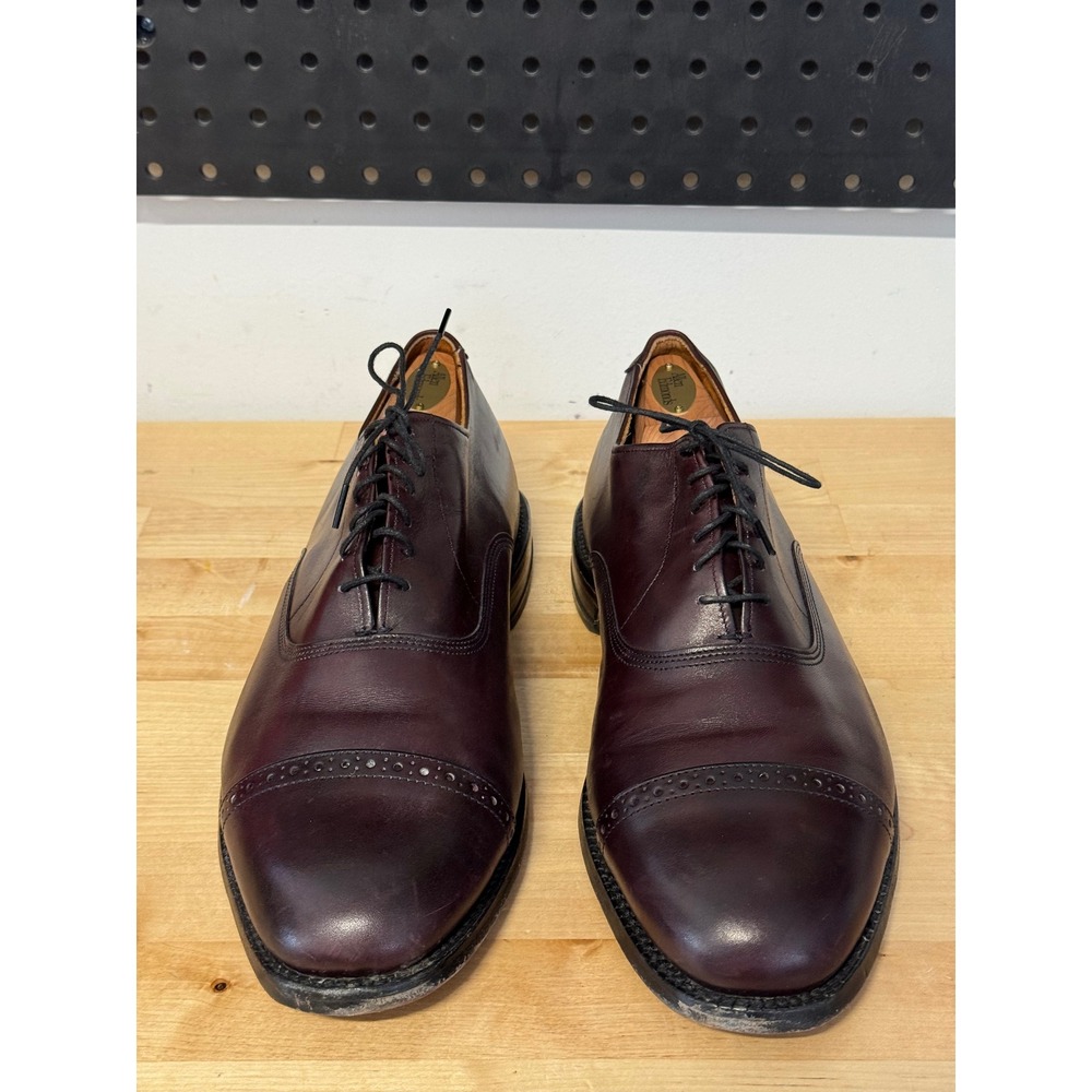 Allen Edmonds Burgundy Cap Toe Oxford‎ Dress Shoes Men's Size 10 B 333 207 - Picture 2 of 11
